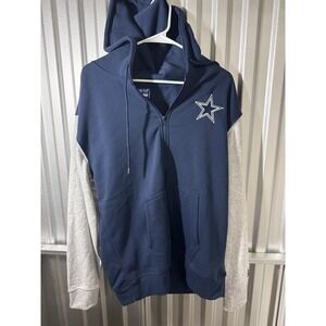 Dallas Cowboys Full Zip Ultra Game Hooded Jacket Large